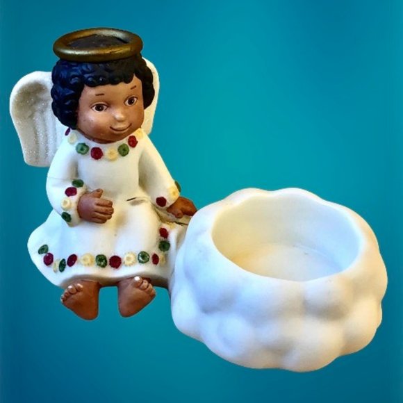 PartyLite Angel Votive Tealight Candle Holder Lot of 2 DAMAGED - Picture 8 of 16